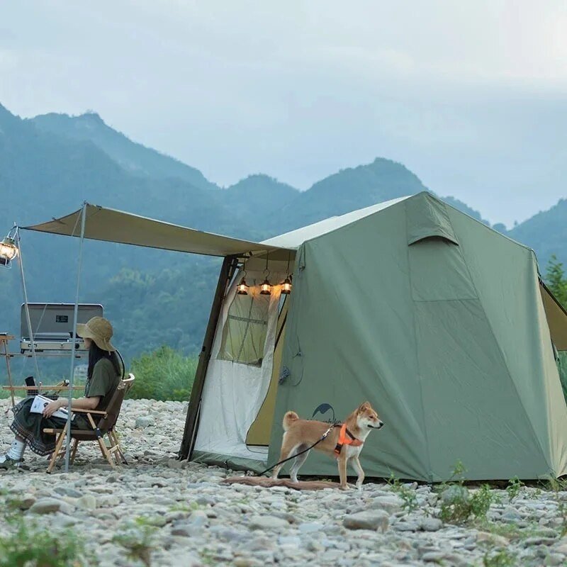 Палатка Naturehike треккинговая 4-местная зеленый купить,NaN