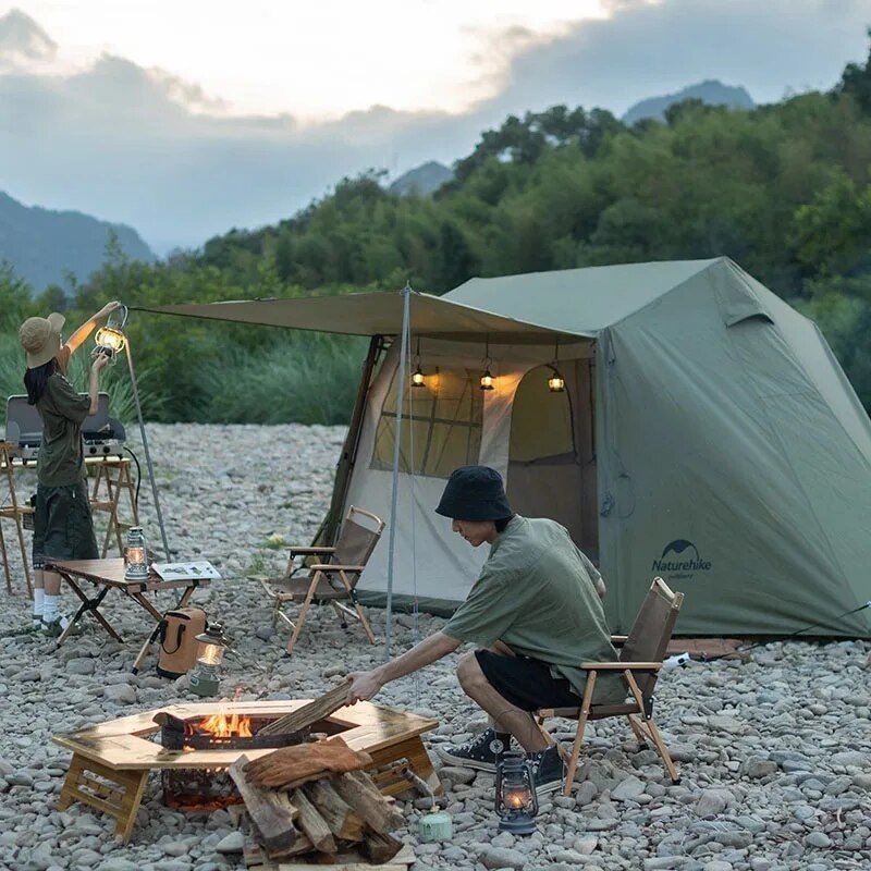 Палатка Naturehike треккинговая 4-местная зеленый купить,NaN
