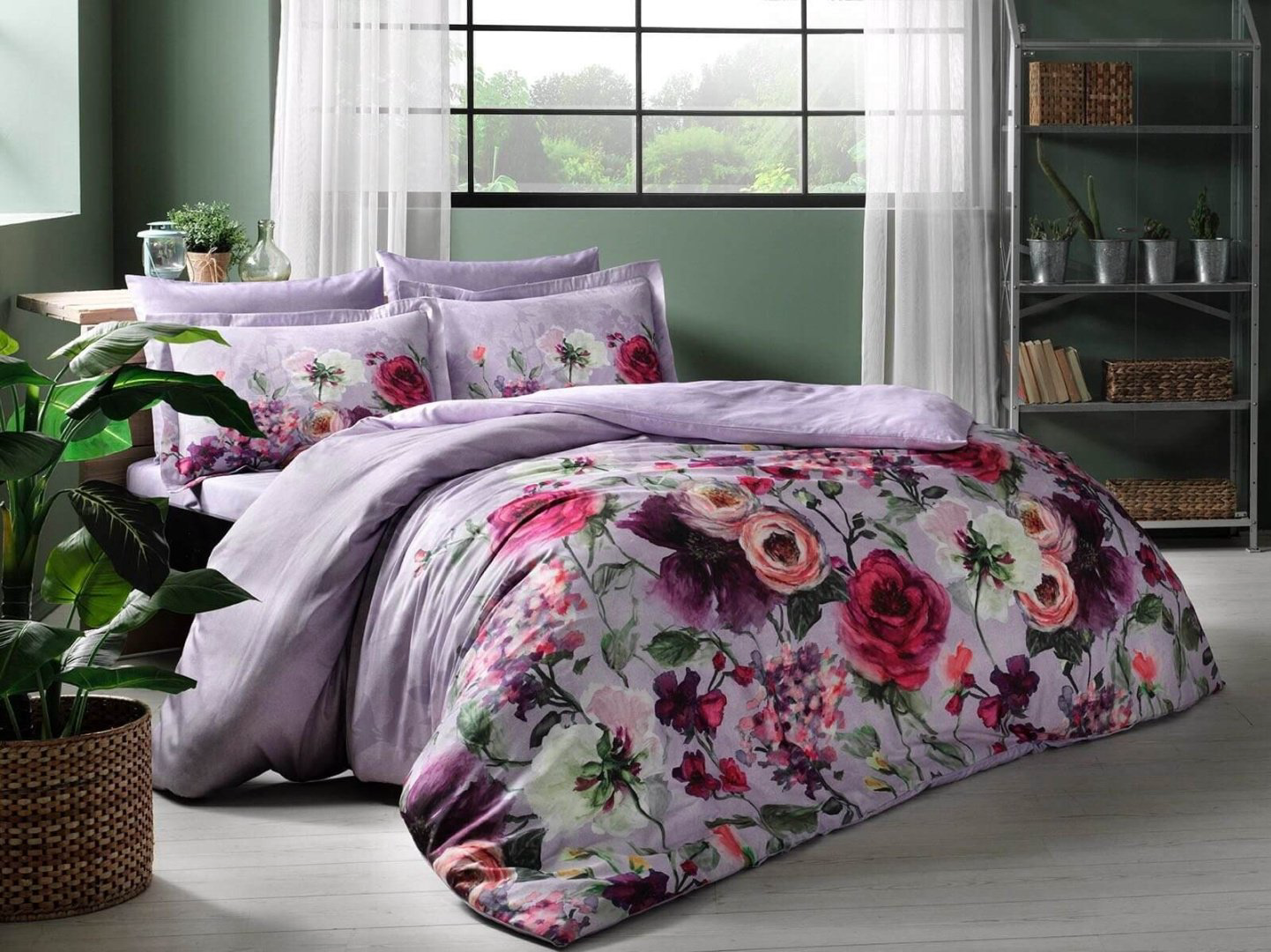 Комплект TAC Colorful 2-спальный сатин, 4 наволочки: 50x70 см купить,NaN