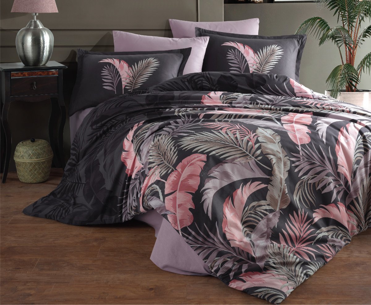 Комплект CLASY Hena 1.5-спальный ранфорс, 1 наволочка: 50x70 см