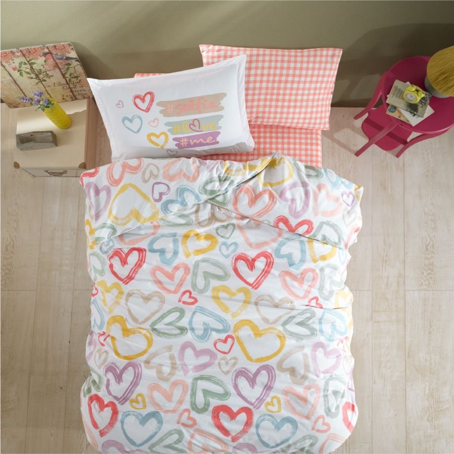 Комплект CLASY Selfie детский хлопок, ранфорс, 1 наволочка: 50x70 см