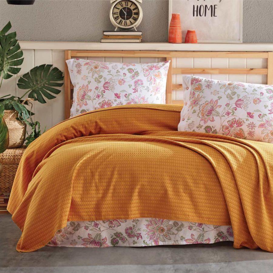 Комплект CLASY Orange 2-спальный хлопок, ранфорс, 4 наволочки: 50x70 см