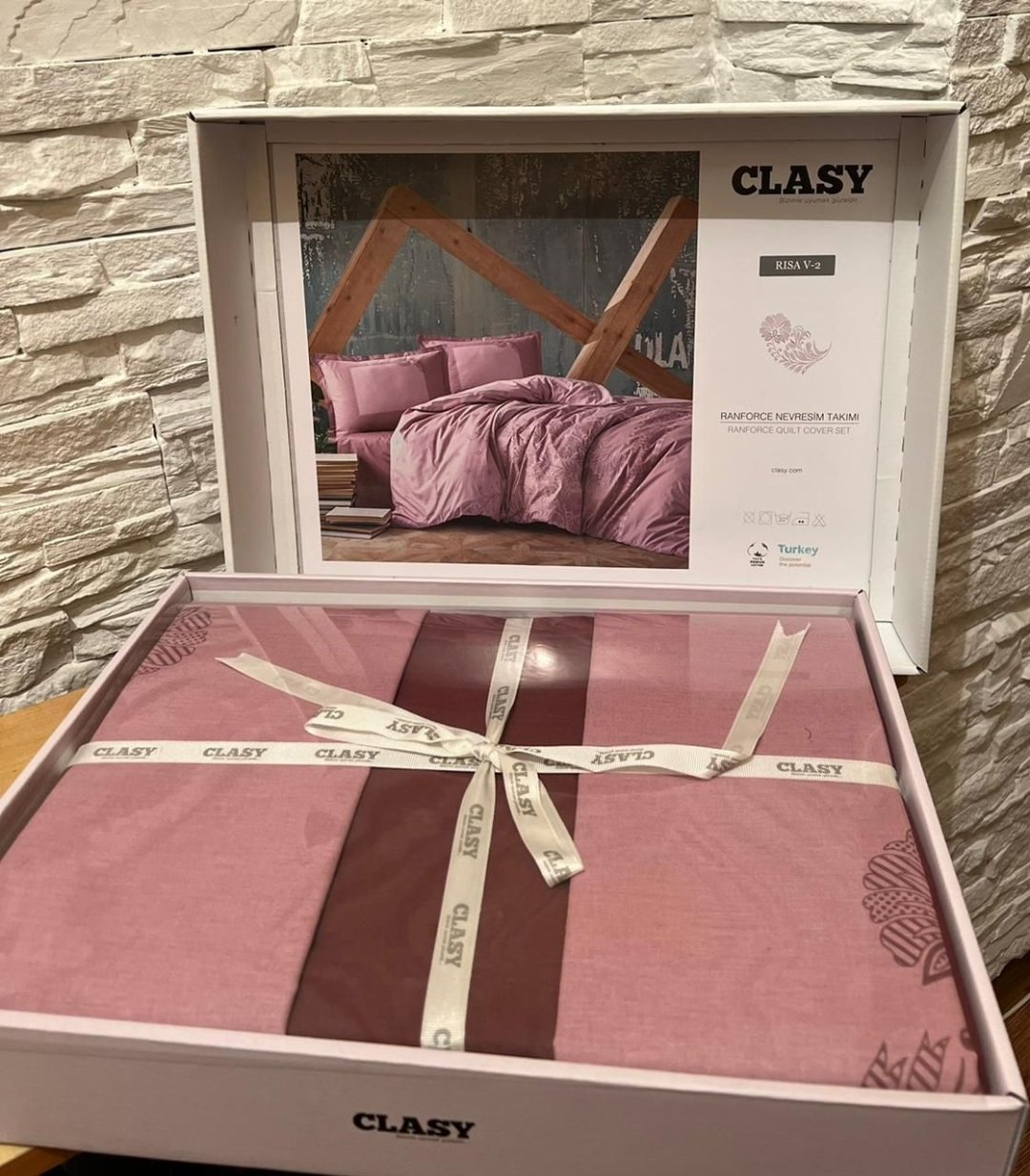 Комплект CLASY Risa 2-спальный хлопок, 2 наволочки: 50x70 см