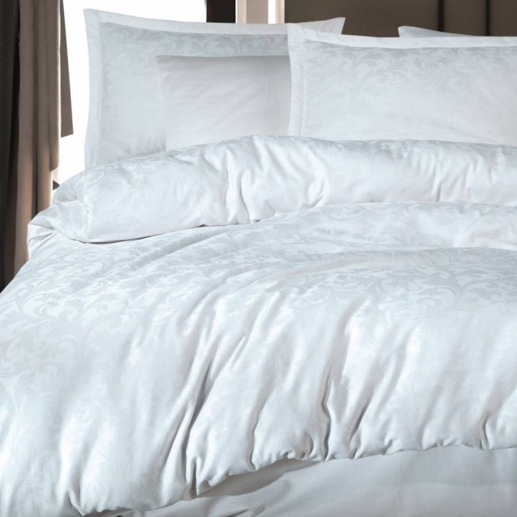 Комплект CLASY Royalisa семейный сатин, жаккард, 4 наволочки: 50x70 см, 70x70 см