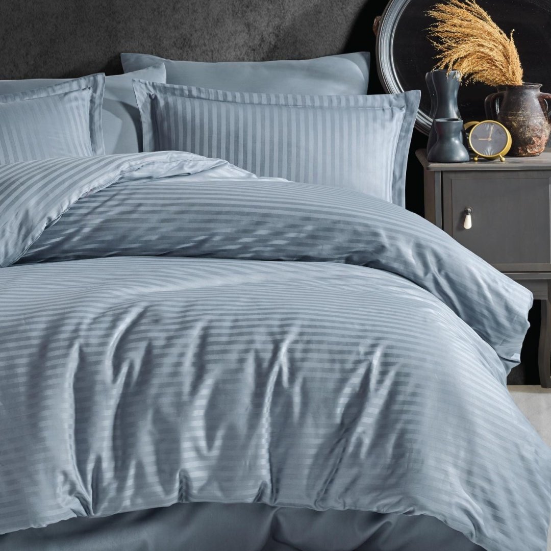 Комплект CLASY Suave семейный страйп-сатин, 4 наволочки: 50x70 см, 70x70 см