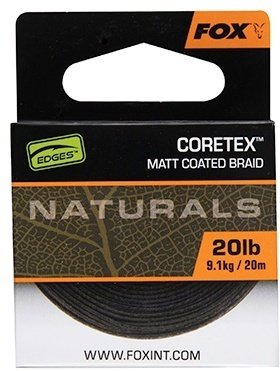 Рыболовный поводок FOX EDGES Naturals Coretex CAC815 0.2 мм черный купить,NaN