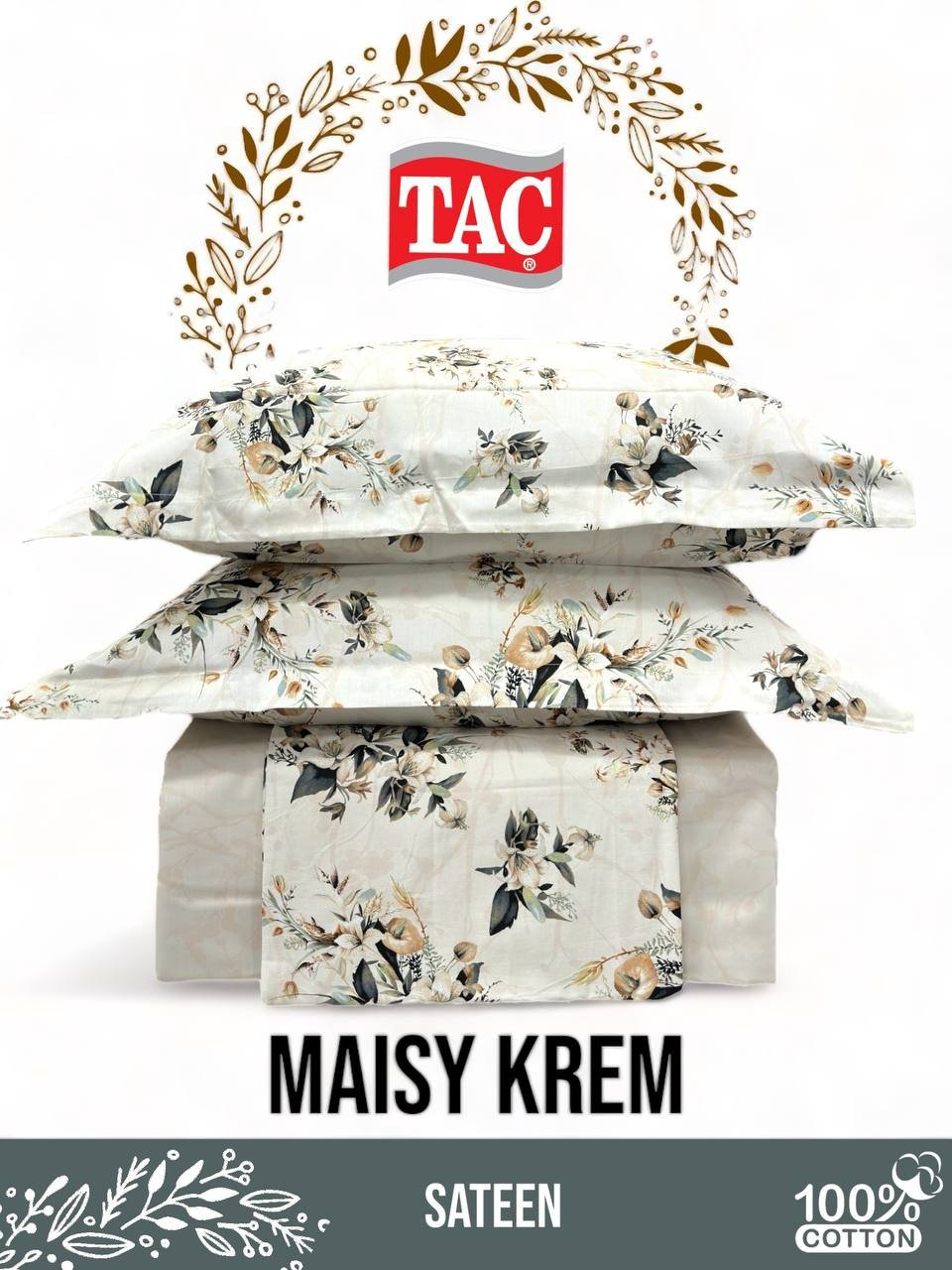 Комплект TAC 2-спальный сатин, : 50x70 см купить,NaN