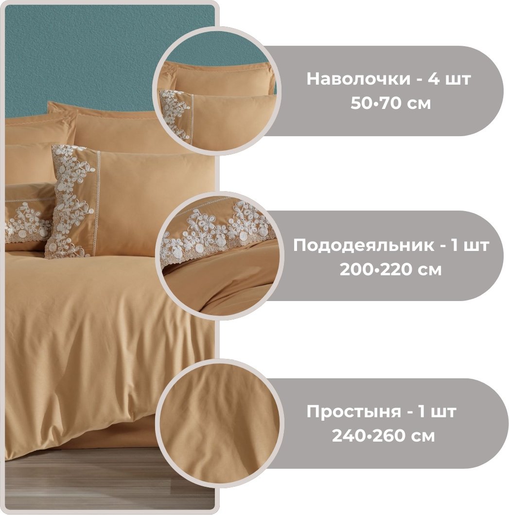 Комплект CLASY евростандарт хлопок, ранфорс, эко-хлопок, : 50x70 см