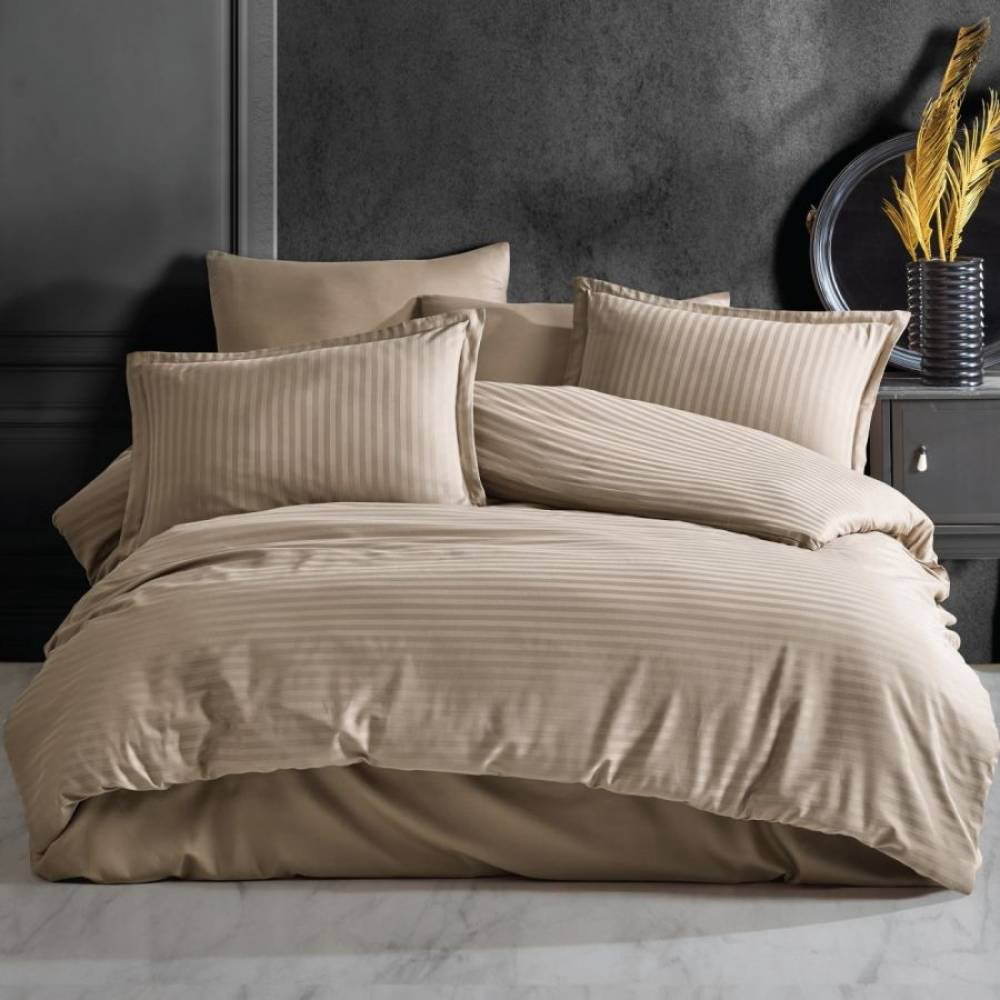 Комплект CLASY Premium Stripe 2-спальный страйп-сатин, 4 наволочки: 50x70 см, 70x70 см купить,NaN