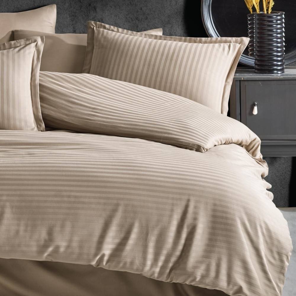 Комплект CLASY Premium Stripe 2-спальный страйп-сатин, 4 наволочки: 50x70 см, 70x70 см купить,NaN