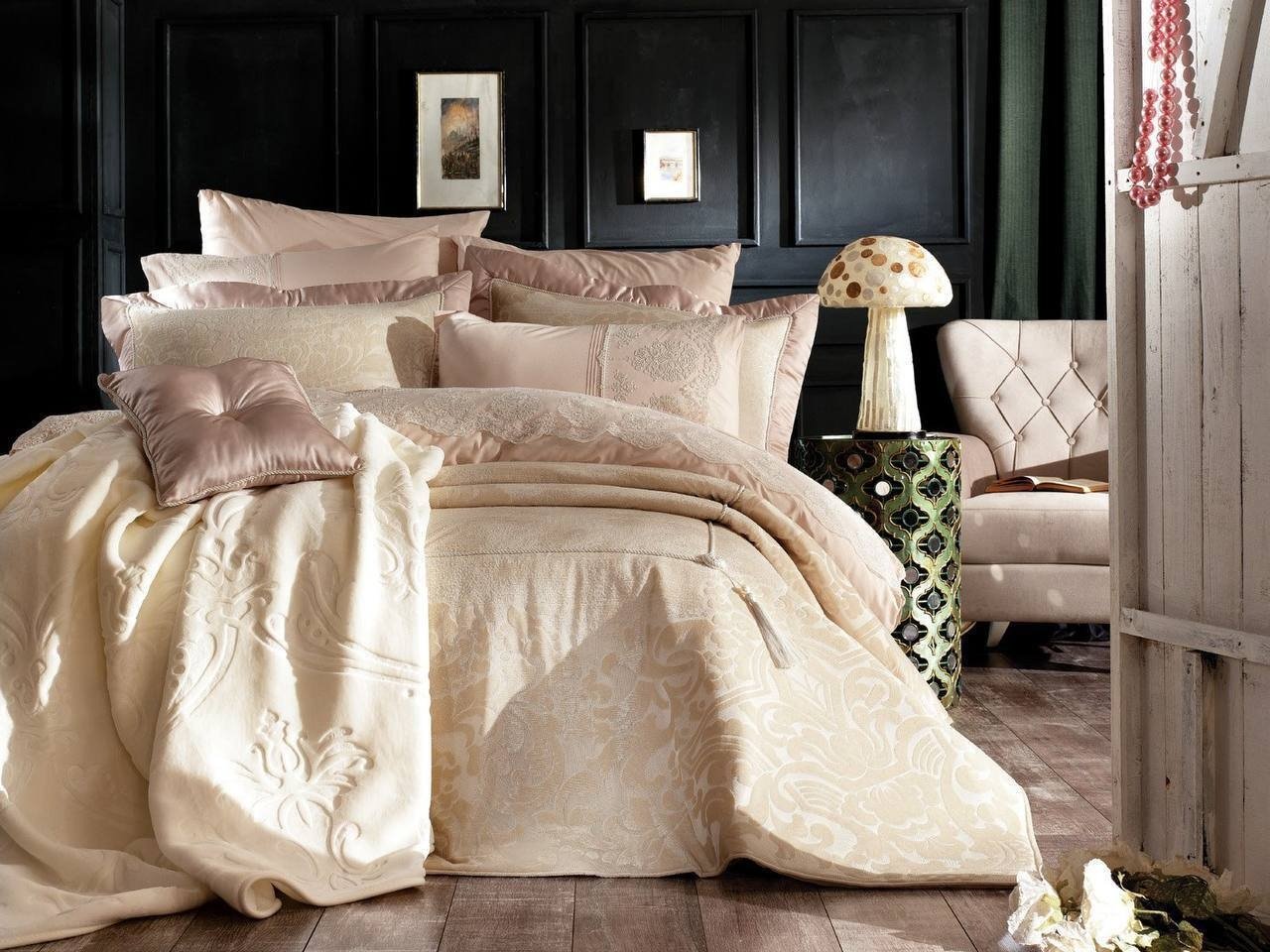 Комплект Zebra Casa 2-спальный сатин, жаккард, : 50x70 см