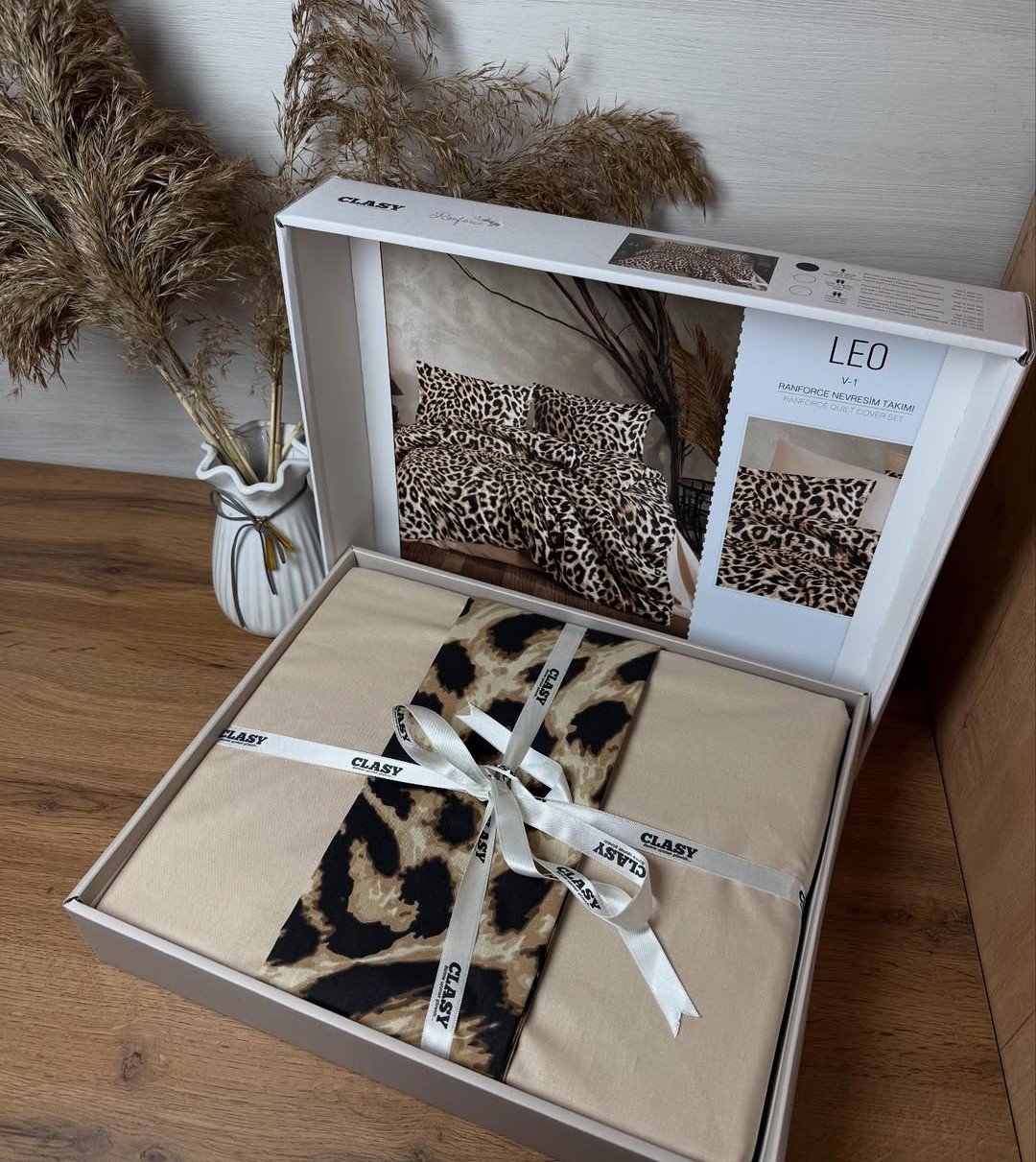 Комплект CLASY Leo 1.5-спальный хлопок, ранфорс, 1 наволочка: 50x70 см