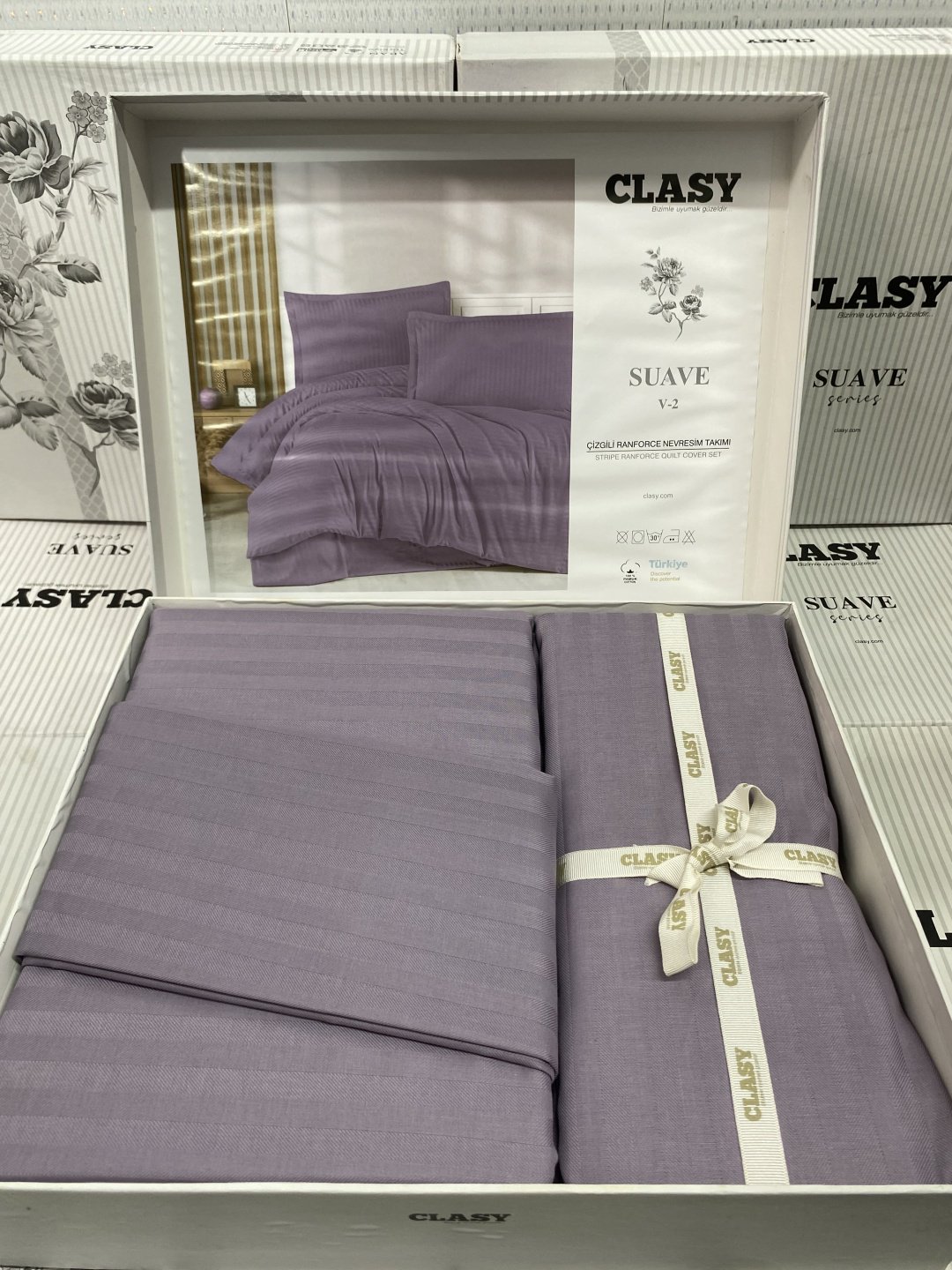 Комплект CLASY Suave 2-спальный хлопок, ранфорс, 2 наволочки: 50x70 см