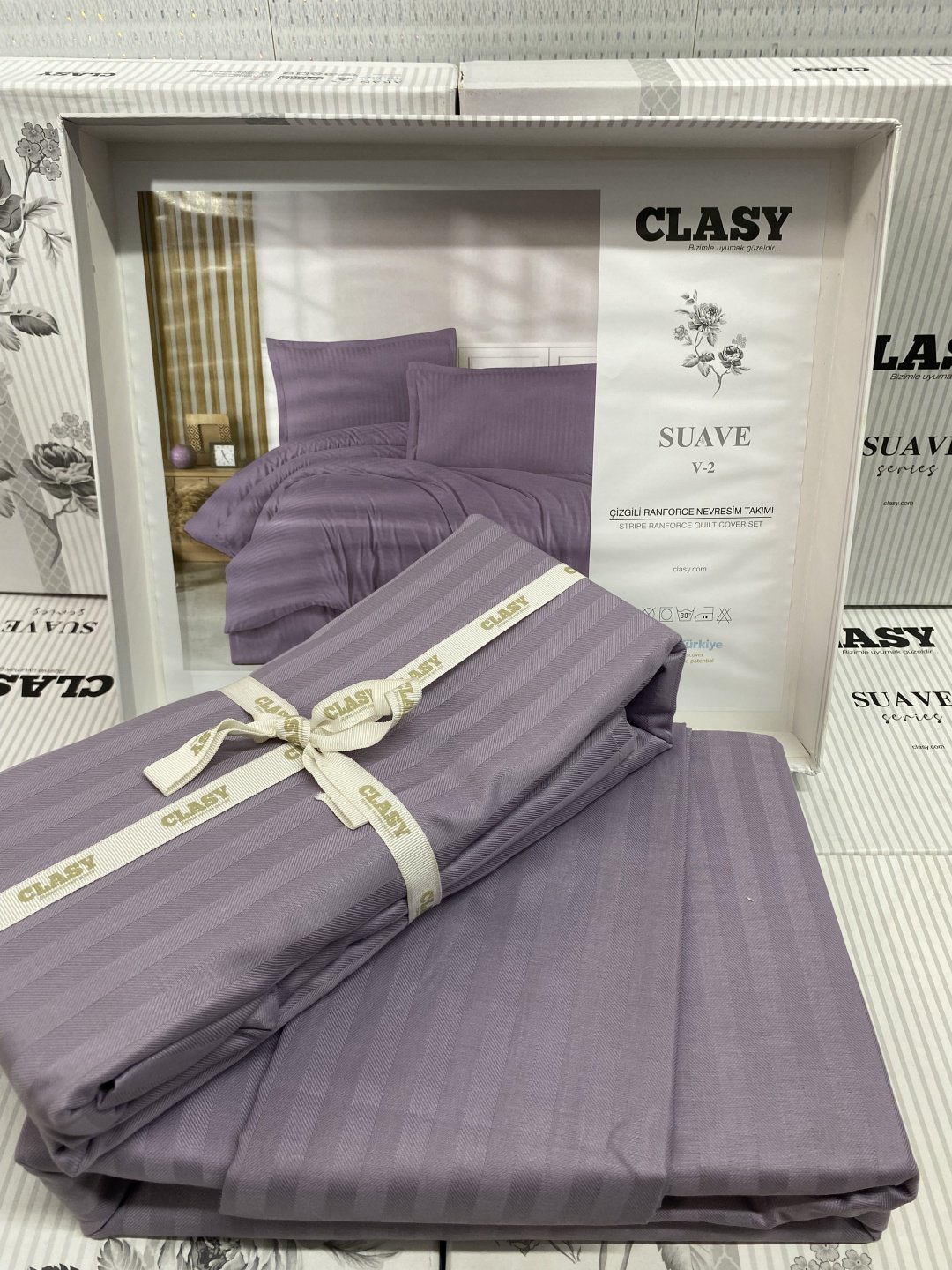 Комплект CLASY Suave 2-спальный хлопок, ранфорс, 2 наволочки: 50x70 см