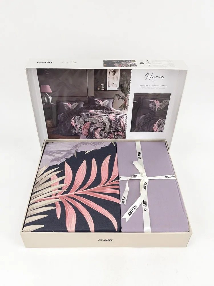 Комплект CLASY Hena 2-спальный ранфорс, 2 наволочки: 50x70 см