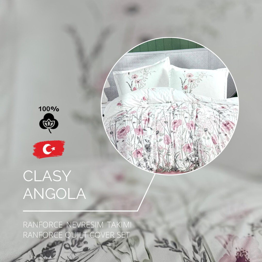 Комплект CLASY Angola 2-спальный хлопок, ранфорс, 2 наволочки: 50x70 см купить,NaN