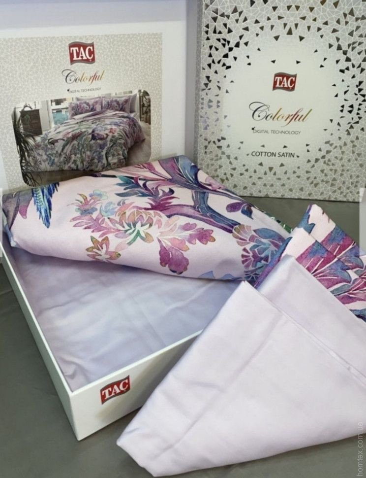 Комплект TAC LUXE SATEN 2-спальный сатин, : 50x70 см