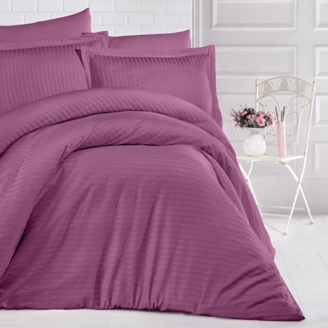 Комплект CLASY евростандарт страйп-сатин, : 50x70 см