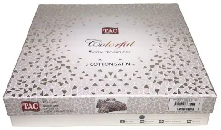 Комплект TAC Colorful 2-спальный сатин, 4 наволочки: 50x70 см