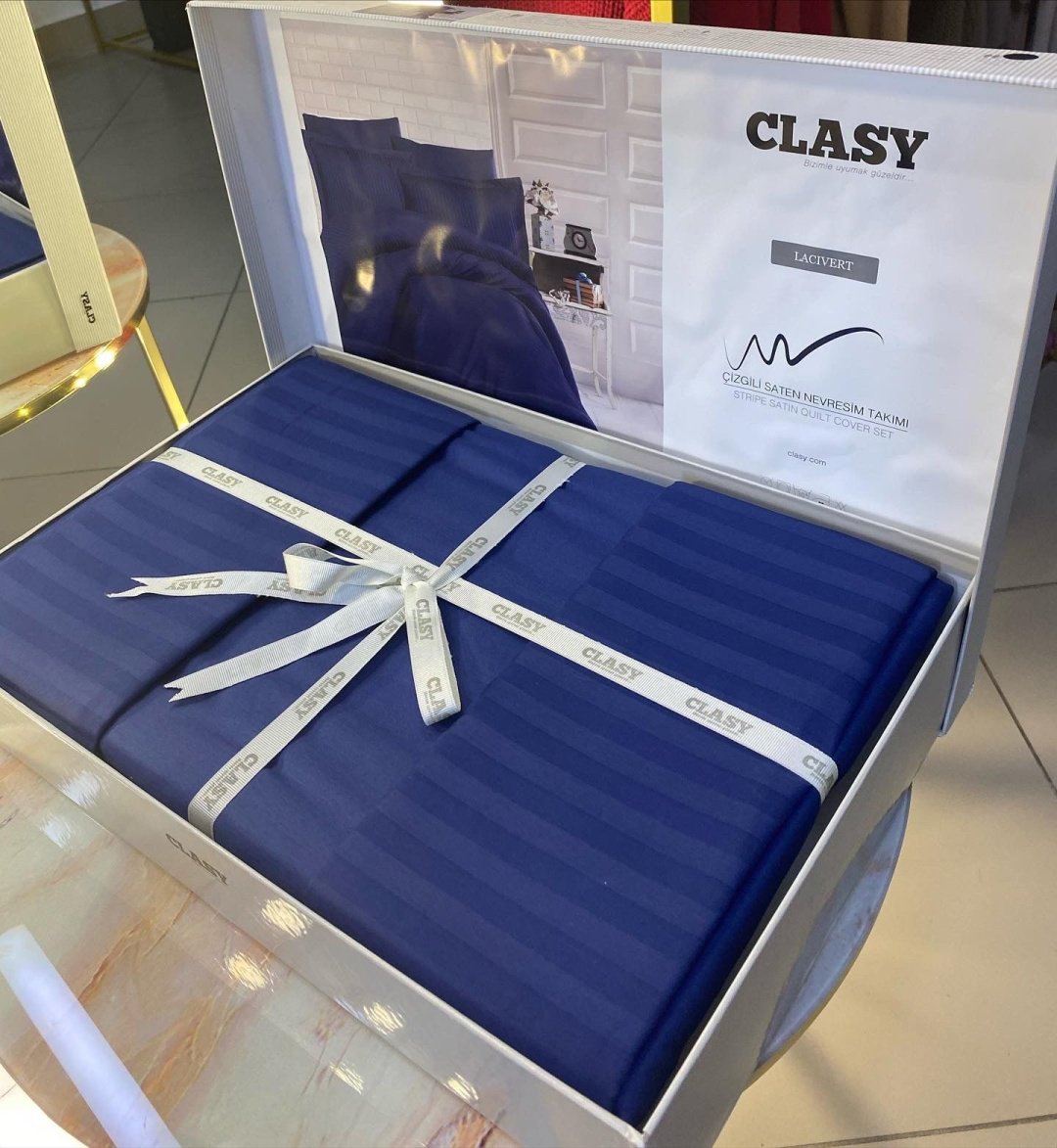 Комплект CLASY евростандарт страйп-сатин, : 50x70 см