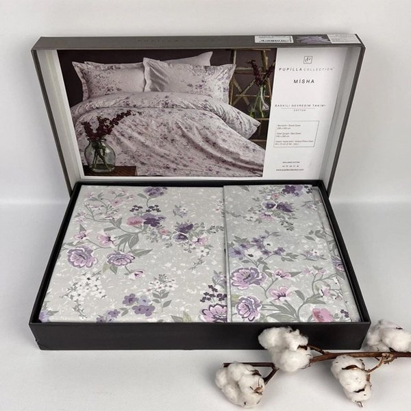 Комплект Pupilla Latigo 2-спальный хлопок, 2 наволочки: 50x70 см