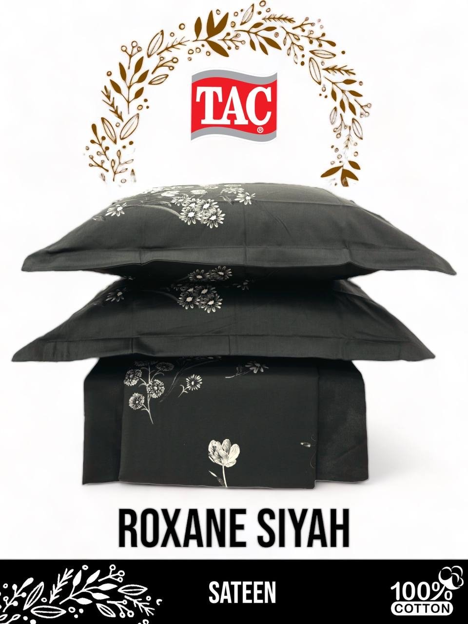 Комплект TAC 2-спальный хлопок, сатин, : 50x70 см