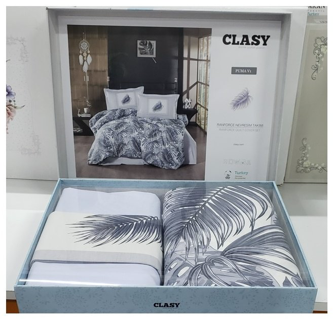 Комплект CLASY Puma 2-спальный хлопок, 2 наволочки: 50x70 см