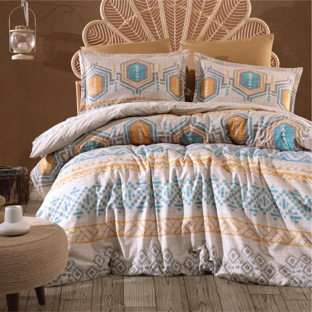 Комплект CLASY полутороспальное постельное белье 1.5-спальный хлопок, ранфорс, : 50x70 см