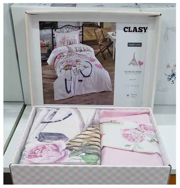 Комплект CLASY Paris love детский хлопок, 1 наволочка: 50x70 см купить,NaN