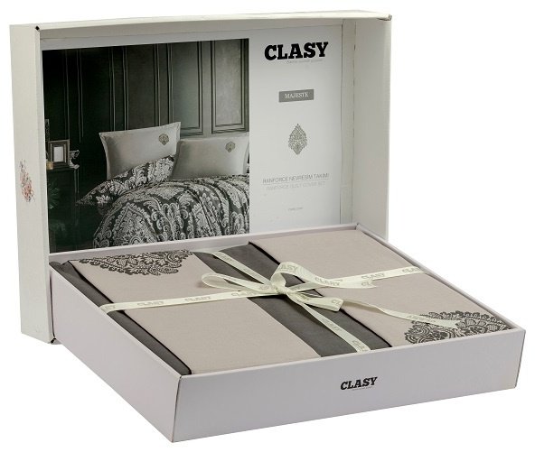 Комплект CLASY Majeste 2-спальный ранфорс, 2 наволочки: 50x70 см купить,0