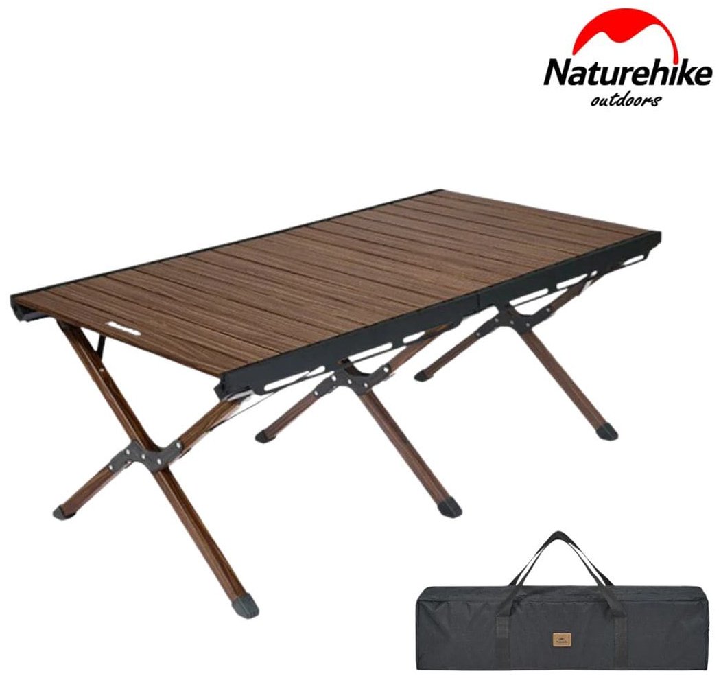 Naturehike стол складной алюминиевый CNH22JU043 Walnut grain коричневый купить,NaN