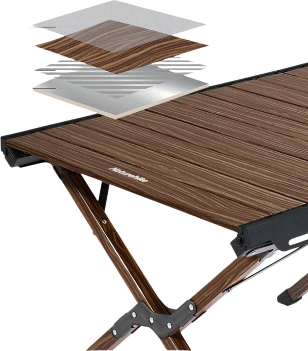 Naturehike стол складной алюминиевый CNH22JU043 Walnut grain коричневый купить,NaN