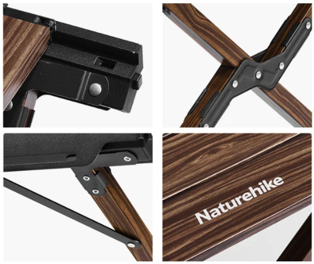 Naturehike стол складной алюминиевый CNH22JU043 Walnut grain коричневый купить,NaN