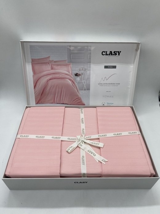 Комплект CLASY 2-спальный страйп-сатин, : 50x70 см