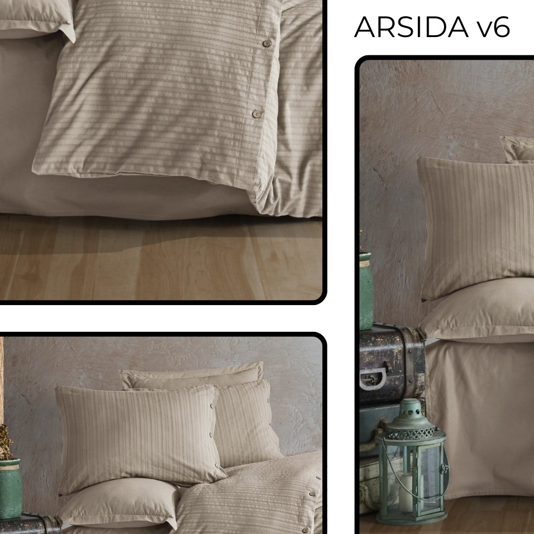 Комплект CLASY Arsida евростандарт хлопок, ранфорс, эко-хлопок, 2 наволочки: 50x70 см