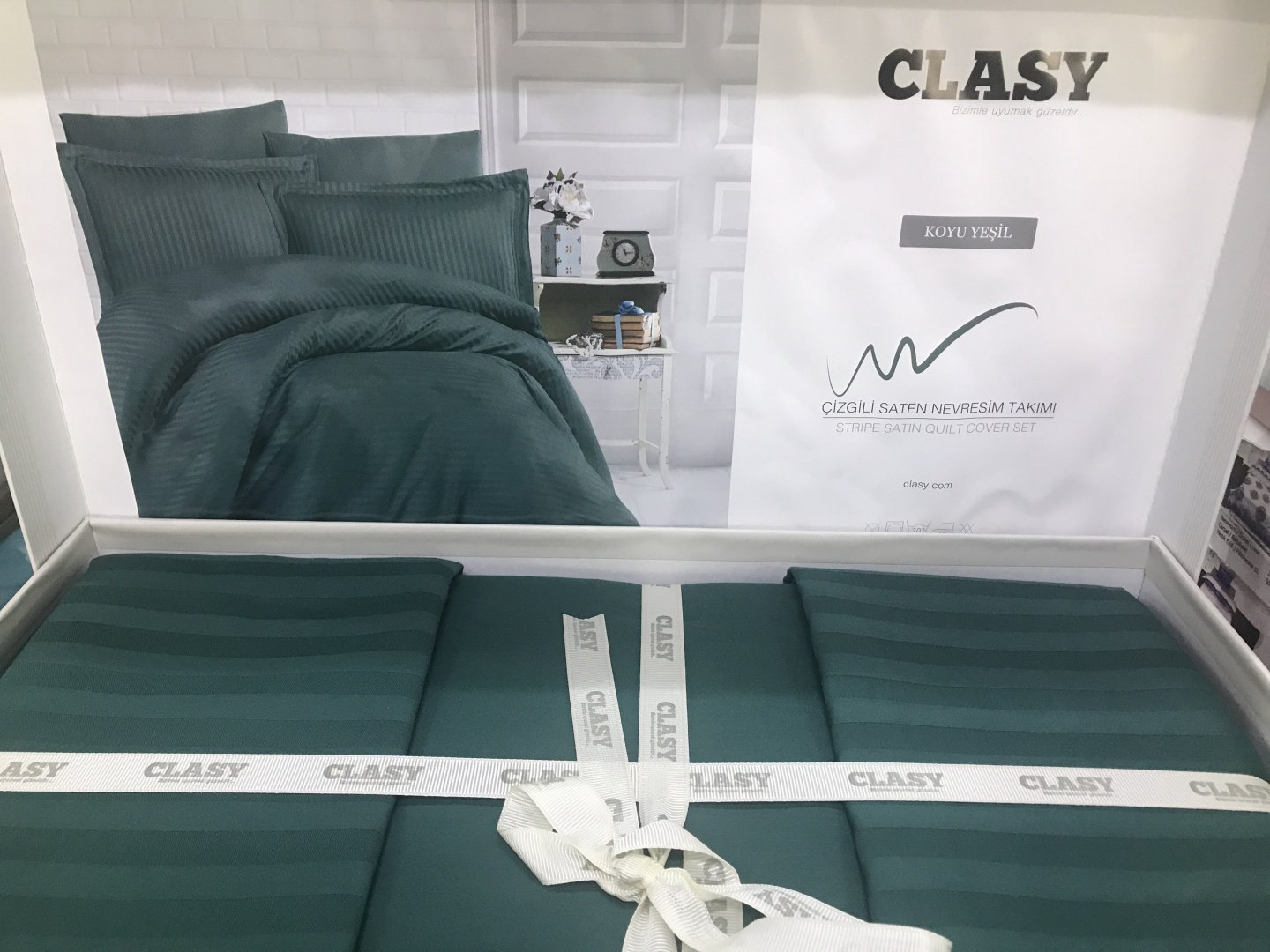 Комплект CLASY евростандарт страйп-сатин, : 50x70 см купить,NaN