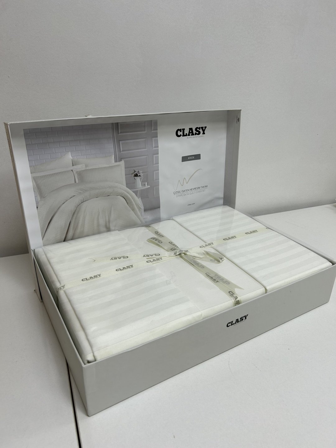 Комплект CLASY Clasy, Deluxe. Турция семейный сатин, 4 наволочки: 50x70 см, 70x70 см