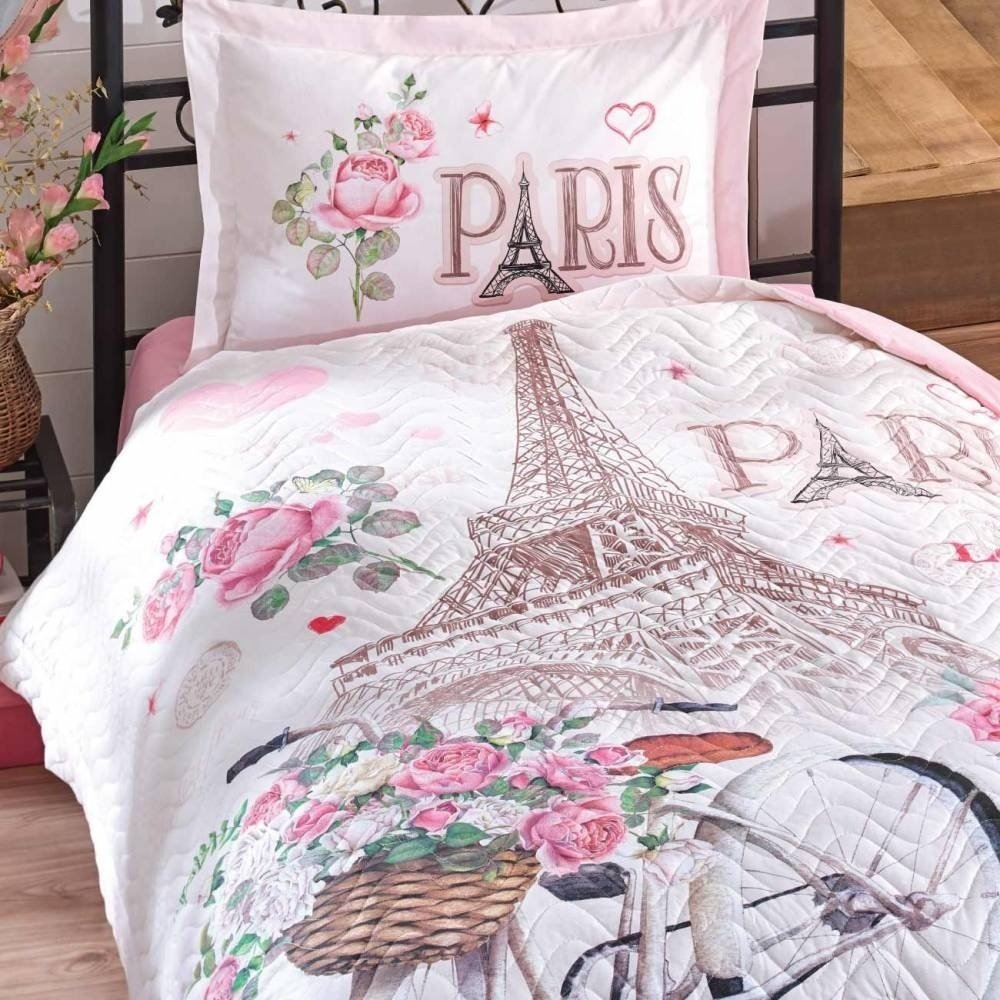 Комплект CLASY Paris Love детский хлопок, ранфорс, 1 наволочка: 50x70 см