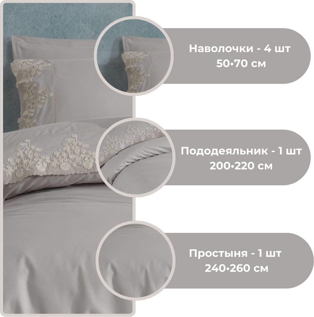 Комплект CLASY евростандарт хлопок, ранфорс, эко-хлопок, : 50x70 см