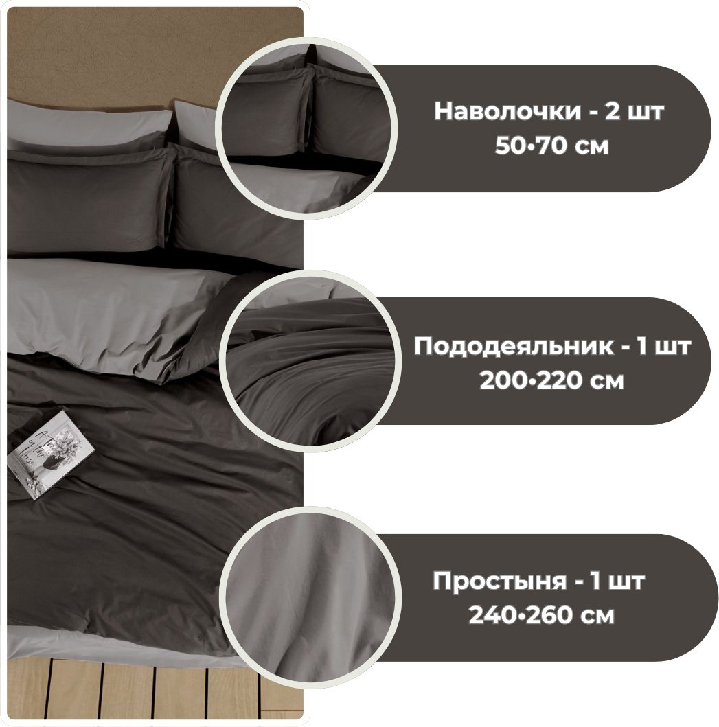 Комплект CLASY Belmond евростандарт хлопок, ранфорс, 2 наволочки: 50x70 см купить,NaN