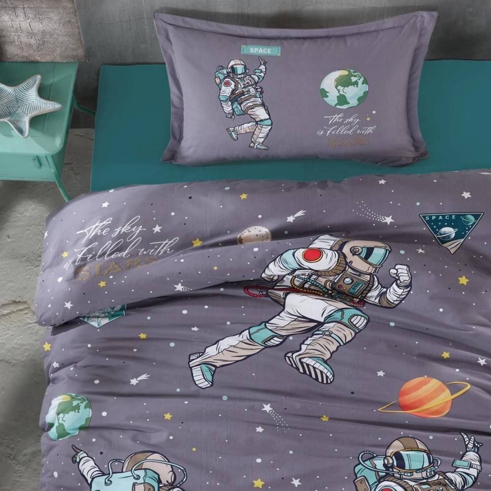 Комплект CLASY Space детский хлопок, 1 наволочка: 50x70 см