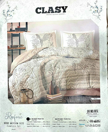 Комплект CLASY 1.5-спальный хлопок, ранфорс, : 50x70 см