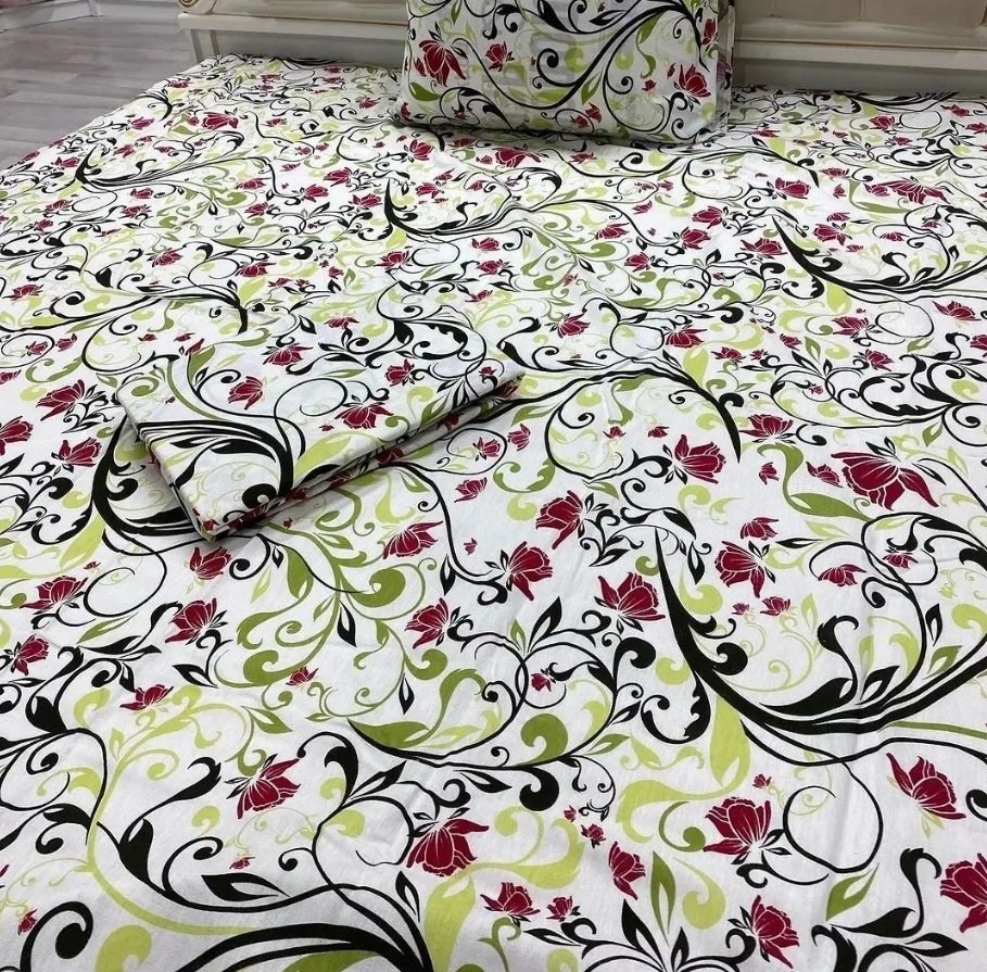 Комплект Туркменский текстиль Flowers 2-спальный флатон, : 65x65 см - ForteMarket Комплект Туркменский текстиль Flowers 2-спальный флатон, : 65x65 см купить,0