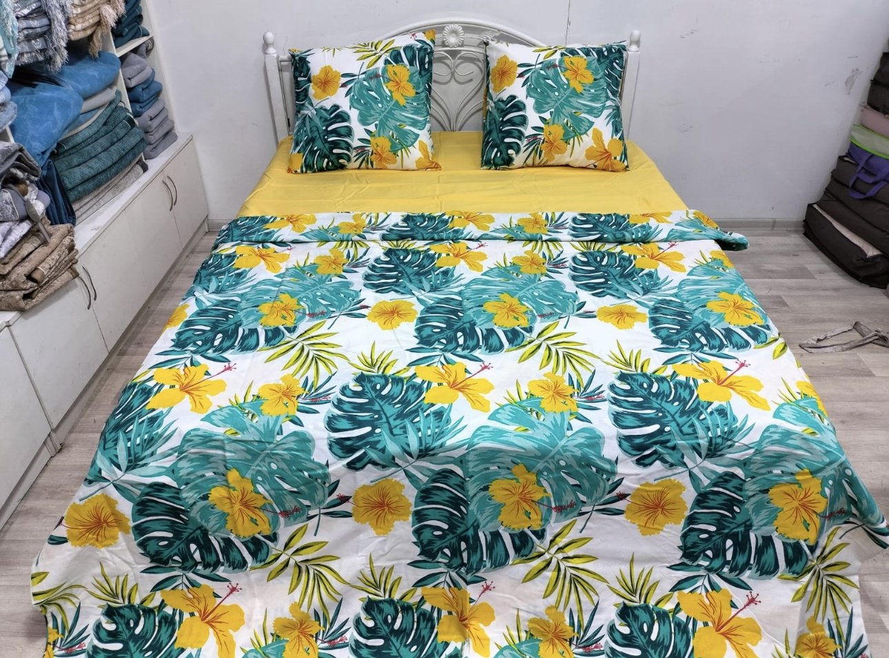 Комплект Nusay Soothe 2-спальный хлопок, кретон, 2 наволочки: 65x65 см