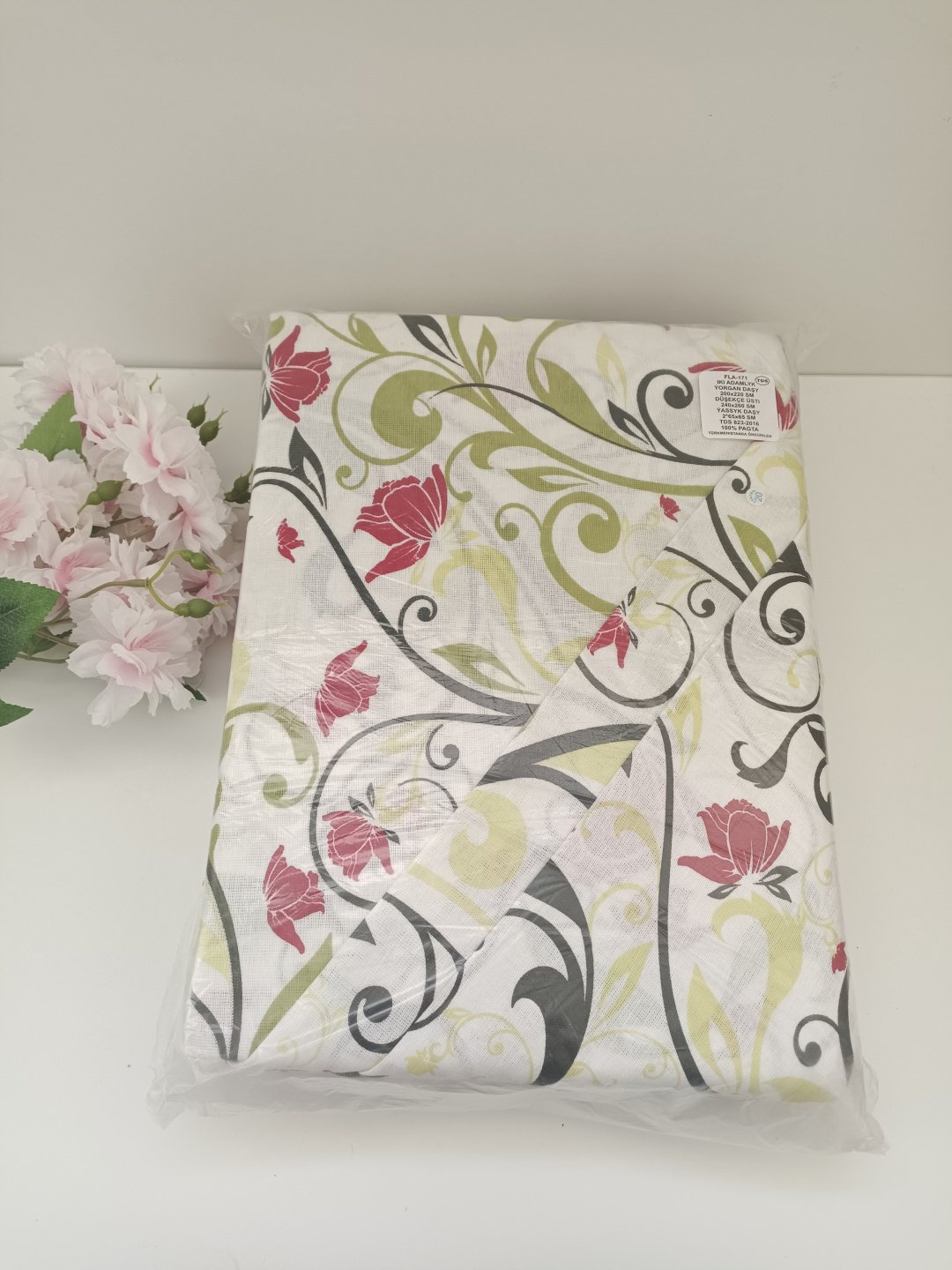 Комплект Туркменский текстиль Spring 2-спальный хлопок, 2 наволочки: 65x65 см купить,0