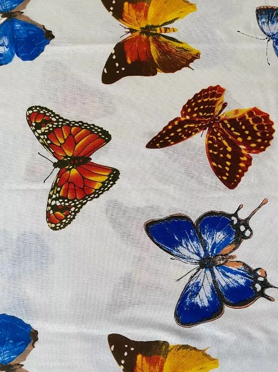 Комплект Туркменский текстиль Butterflies 2-спальный кретон, 2 наволочки: 65x65 см купить,0