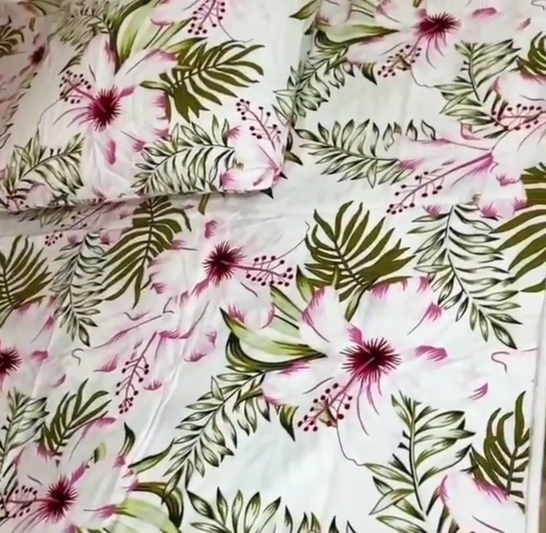 Комплект Туркменский текстиль Flowers 2-спальный кретон, : 65x65 см купить,0