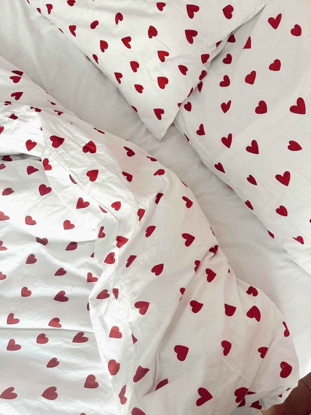 Комплект Лиора Love 2-спальный хлопок, муслин, наволочки: 50x70 см