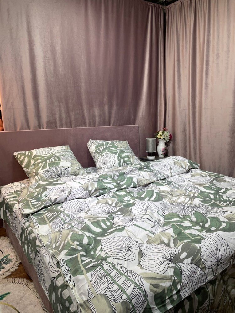 Комплект Nusay Pure 2-спальный флатон, 2 наволочки: 65x65 см