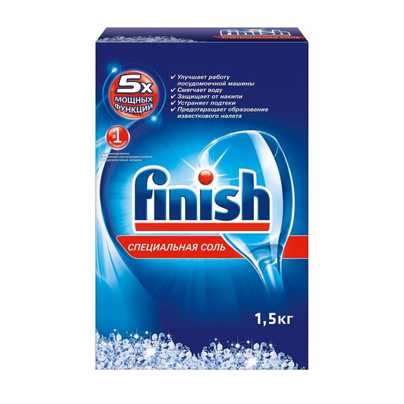 Соль для посудомоечных машин Finish 1,5 кг
